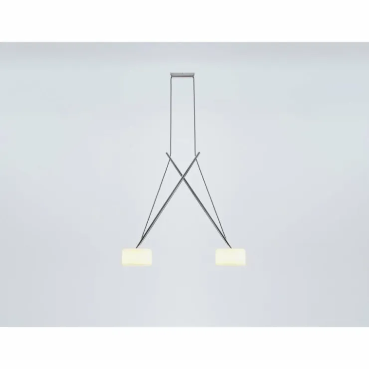 Luminaires Serien Lighting Éclairage Led|Suspension Serien Lighting TWIN LED Chrome, 2 lumières