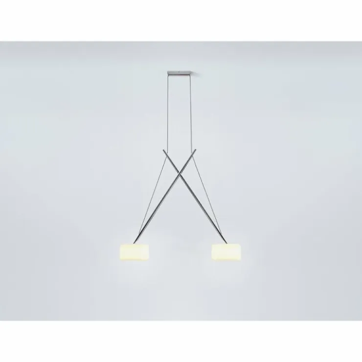Luminaires Serien Lighting Éclairage Led|Suspension Serien Lighting TWIN LED Chrome, 2 lumières