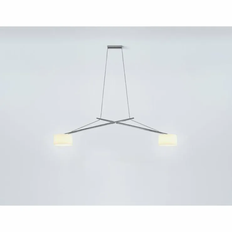 Luminaires Serien Lighting Éclairage Led|Suspension Serien Lighting TWIN LED Chrome, 2 lumières