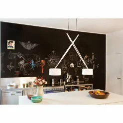Luminaires Serien Lighting Éclairage Led|Suspension Serien Lighting TWIN LED Chrome, 2 lumières