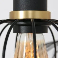 Luminaires Steinhauer Suspensions|Suspension Steinhauer Aureole Noir, 6 lumières