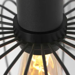 Luminaires Steinhauer Suspensions|Suspension Steinhauer Aureole Noir, 6 lumières