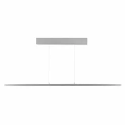 Luminaires Steinhauer Suspensions|Suspension Steinhauer Bande LED Acier brossé, 4 lumières