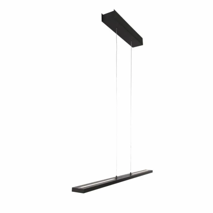 Luminaires Steinhauer Suspensions|Suspension Steinhauer Bande LED Noir, 4 lumières