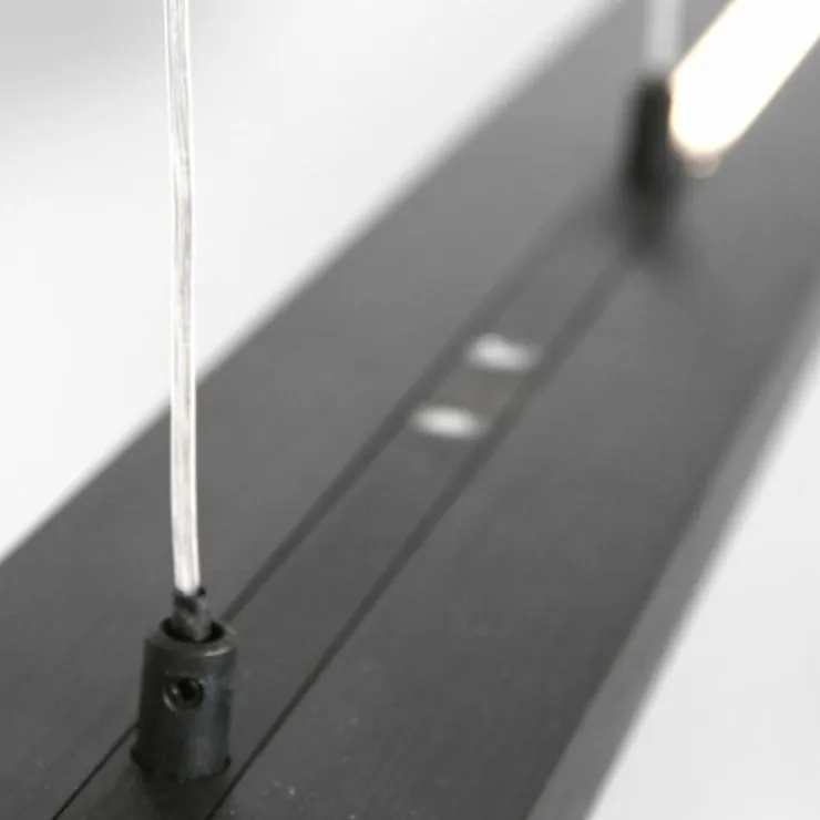 Luminaires Steinhauer Suspensions|Suspension Steinhauer Bande LED Noir, 4 lumières
