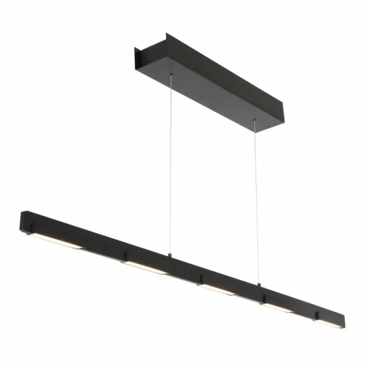 Luminaires Steinhauer Éclairage Led|Suspension Steinhauer Bloc LED Noir, 7 lumières