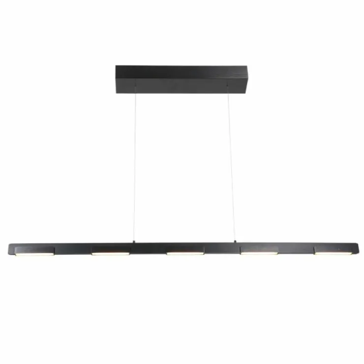 Luminaires Steinhauer Éclairage Led|Suspension Steinhauer Bloc LED Noir, 7 lumières