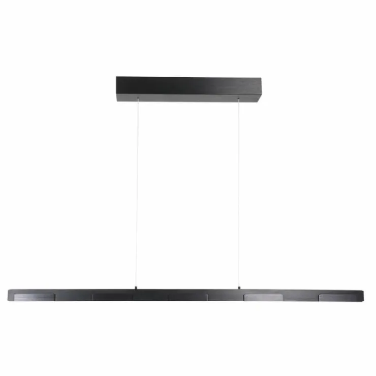 Luminaires Steinhauer Éclairage Led|Suspension Steinhauer Bloc LED Noir, 7 lumières