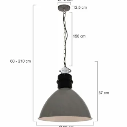Luminaires Steinhauer Suspensions|Suspension Steinhauer Frisk Gris, 1 lumière