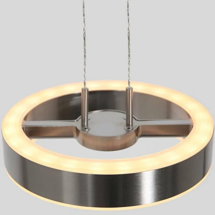 Luminaires Steinhauer Éclairage Led|Suspension Steinhauer Piola LED Acier brossé, 2 lumières