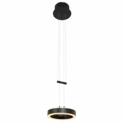 Luminaires Steinhauer Éclairage Led|Suspension Steinhauer Piola LED Noir, 2 lumières