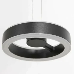 Luminaires Steinhauer Éclairage Led|Suspension Steinhauer Piola LED Noir, 2 lumières