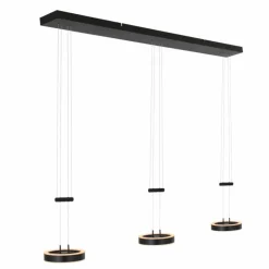 Luminaires Steinhauer Suspensions|Suspension Steinhauer Piola LED Noir, 6 lumières