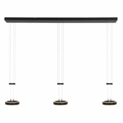 Luminaires Steinhauer Suspensions|Suspension Steinhauer Piola LED Noir, 6 lumières