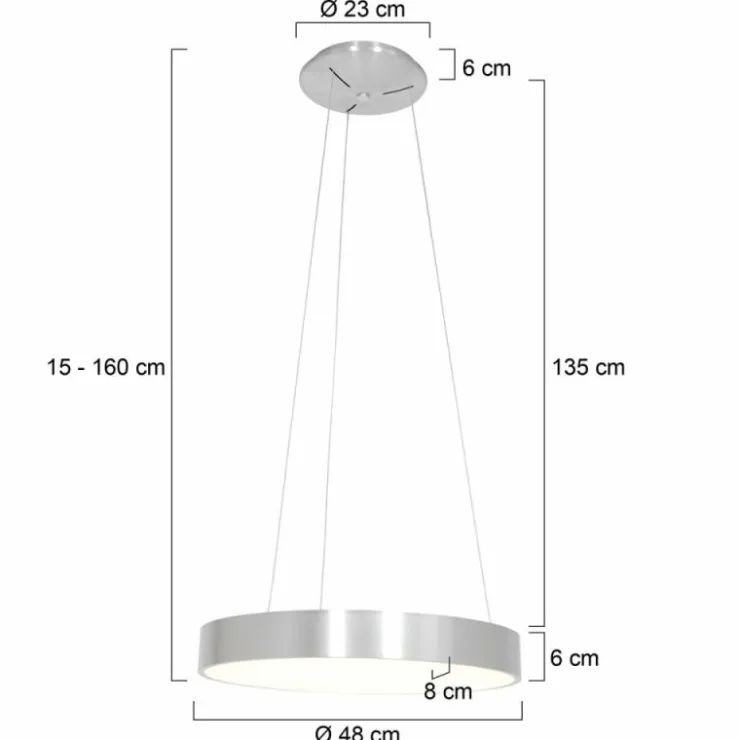 Luminaires Steinhauer Éclairage Led|Suspension Steinhauer Ringlede Noir, 1 lumière