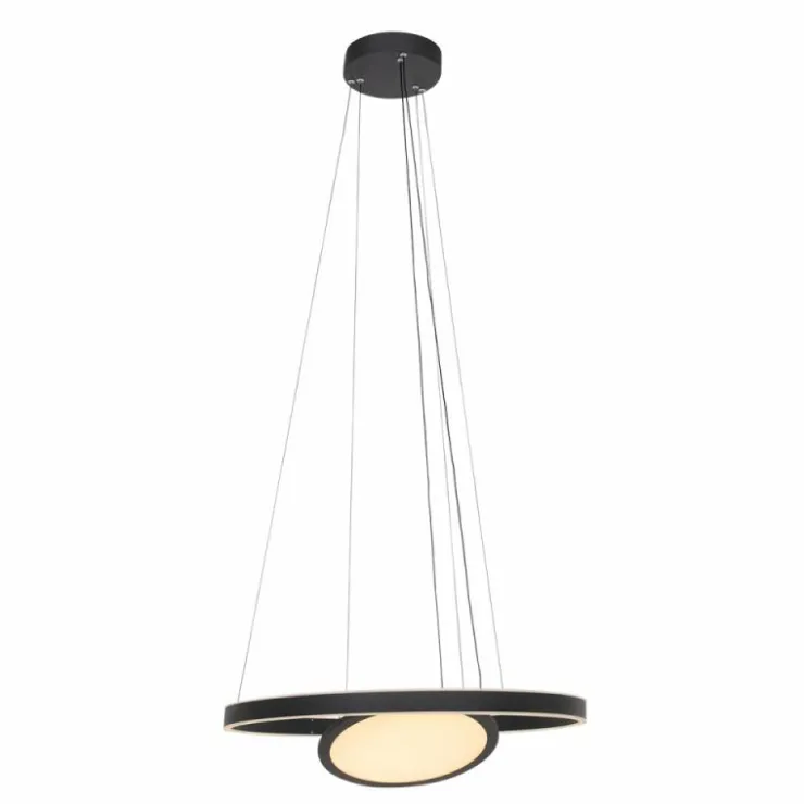 Luminaires Steinhauer Éclairage Led|Suspension Steinhauer Ringlux LED Noir, 3 lumières