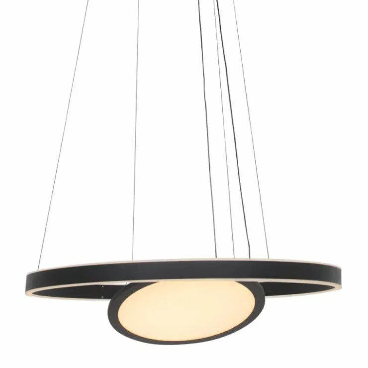 Luminaires Steinhauer Éclairage Led|Suspension Steinhauer Ringlux LED Noir, 3 lumières