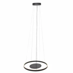 Luminaires Steinhauer Éclairage Led|Suspension Steinhauer Ringlux LED Noir, 3 lumières