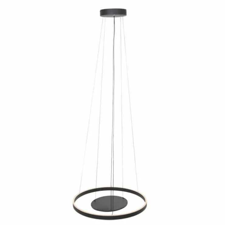 Luminaires Steinhauer Éclairage Led|Suspension Steinhauer Ringlux LED Noir, 3 lumières