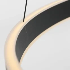 Luminaires Steinhauer Éclairage Led|Suspension Steinhauer Ringlux LED Noir, 3 lumières