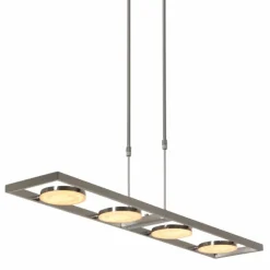 Luminaires Steinhauer Éclairage Led|Suspension Steinhauer Soleil LED Acier brossé, 4 lumières