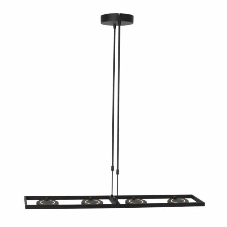 Luminaires Steinhauer Éclairage Led|Suspension Steinhauer Soleil LED Noir, 4 lumières