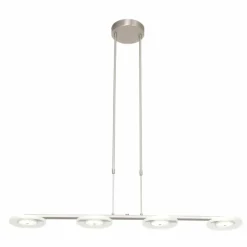 Luminaires Steinhauer Éclairage Led|Suspension Steinhauer Turound LED Argenté, 4 lumières