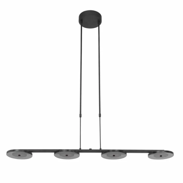 Luminaires Steinhauer Éclairage Led|Suspension Steinhauer Turound LED Noir, 4 lumières
