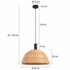 Luminaires Steinhauer Suspensions|Suspension Steinhauer Veneer Noir, 1 lumière