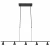 Luminaires Steinhauer Suspensions|Suspension Steinhauer Vortex Noir, 5 lumières