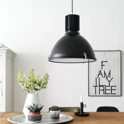 Luminaires Steinhauer Suspensions|Suspension Steinhauer WARBIER Noir, 1 lumière