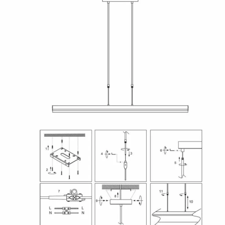 Luminaires Steinhauer Suspensions|Suspension Steinhauer Zelena LED, 3 lumières