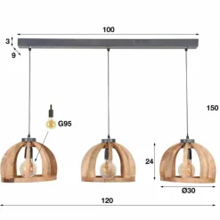 hofstein Suspensions|Suspension Tabua, 3 lumières