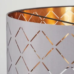 hofstein Suspensions|Suspension Tallaboa Gris, Cuivre, 1 lumière