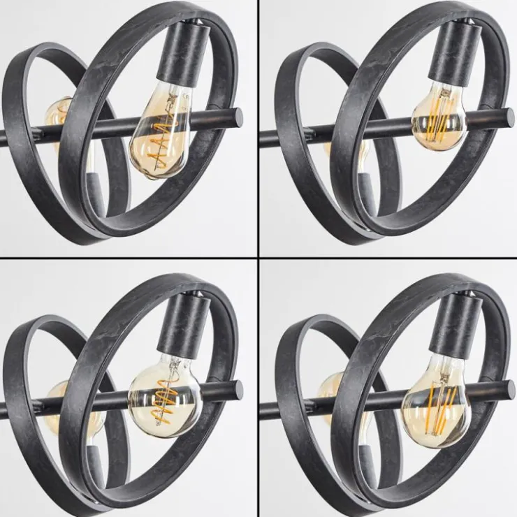 hofstein Suspensions|Suspension Theareabarivat Anthracite, 6 lumières