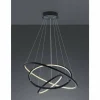 Suspension Trio Aaron LED Anthracite, 1 lumière, Télécommandes, Changeur de couleurs