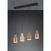 Luminaires Trio Suspensions|Suspension Trio AGUDO Noir, 4 lumières