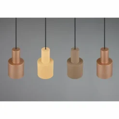 Luminaires Trio Suspensions|Suspension Trio AGUDO Noir, 4 lumières