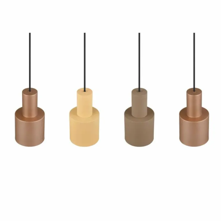 Luminaires Trio Suspensions|Suspension Trio AGUDO Noir, 4 lumières