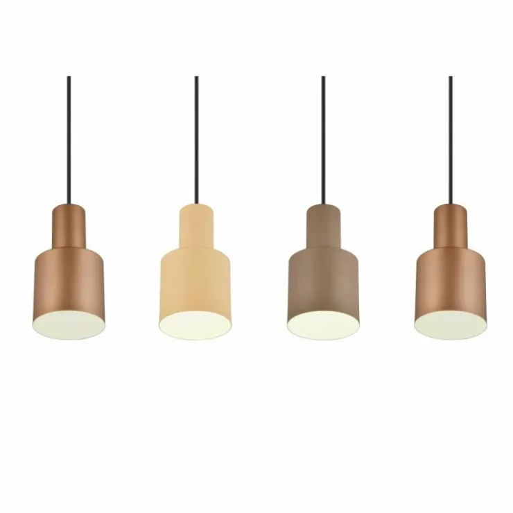 Luminaires Trio Suspensions|Suspension Trio AGUDO Noir, 4 lumières