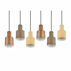 Luminaires Trio Suspensions|Suspension Trio AGUDO Noir, 6 lumières