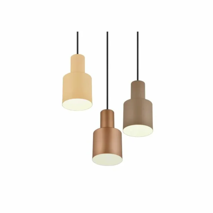 Luminaires Trio Suspensions|Suspension Trio AGUDO Noir, 3 lumières