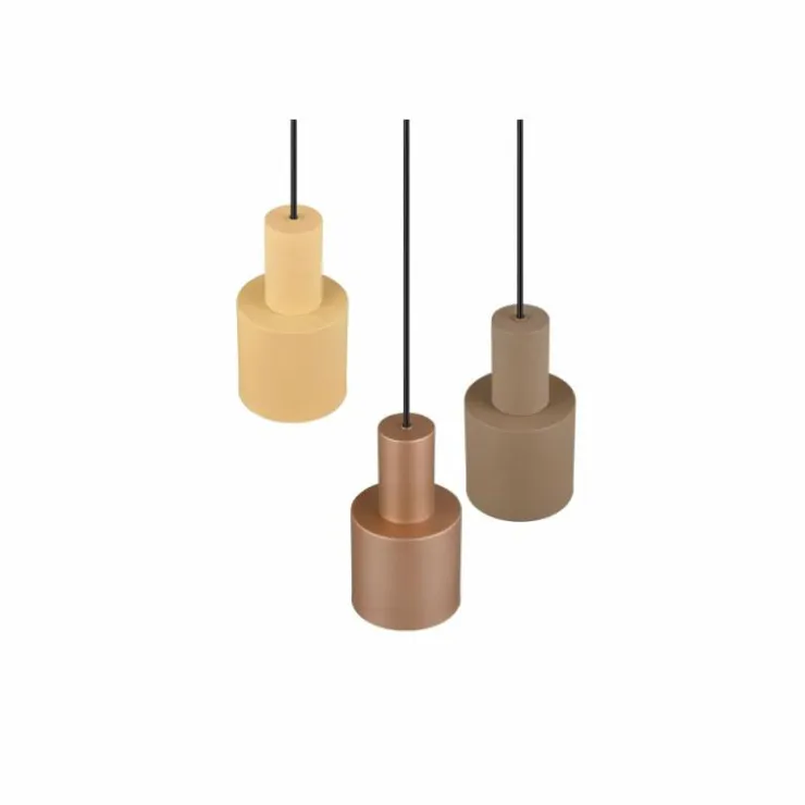 Luminaires Trio Suspensions|Suspension Trio AGUDO Noir, 3 lumières