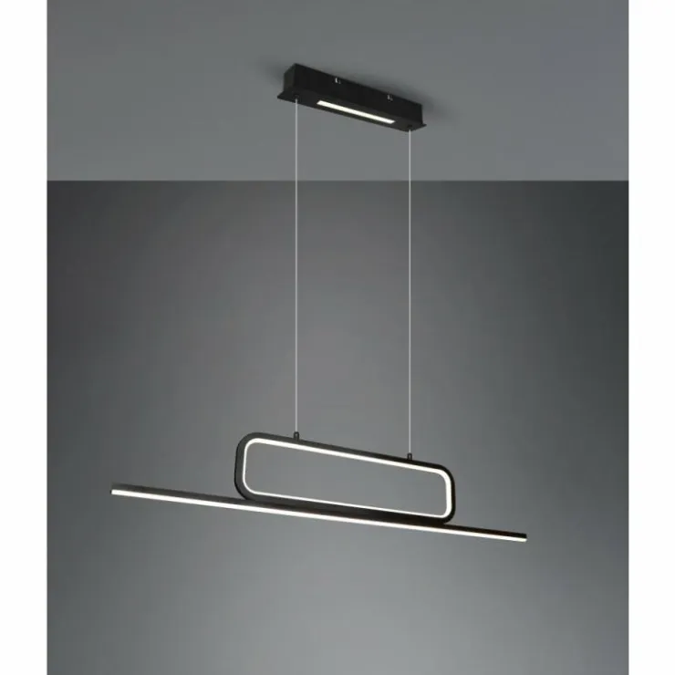 Luminaires Trio Suspensions|Suspension Trio Aick LED Noir, 1 lumière