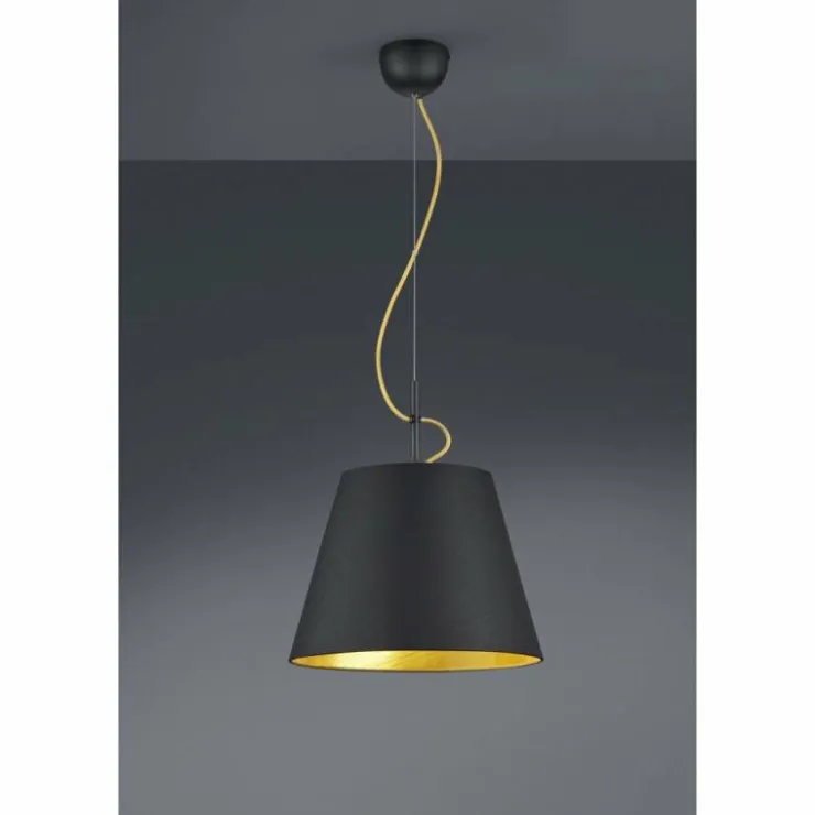 Luminaires Trio Suspensions|Suspension Trio ANDREUS Noir, 1 lumière