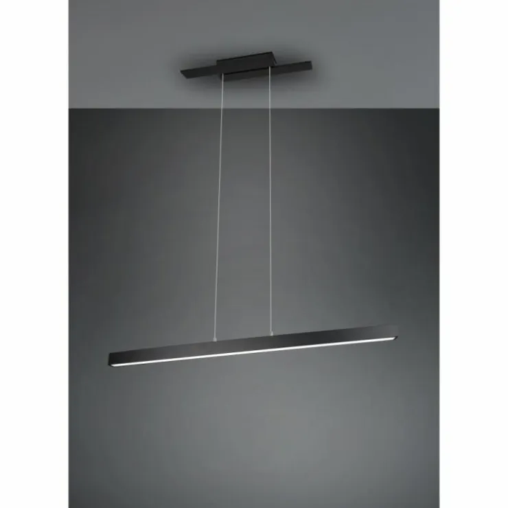 Luminaires Trio Éclairage Led|Suspension Trio Belfast LED Noir, 1 lumière