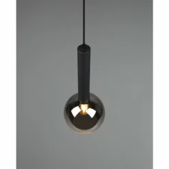 Luminaires Trio Suspensions|Suspension Trio Clayton Noir, 1 lumière