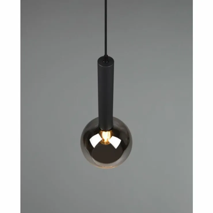 Luminaires Trio Suspensions|Suspension Trio Clayton Noir, 1 lumière