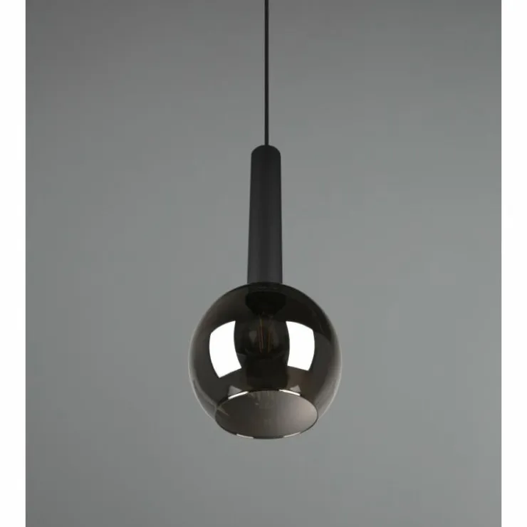 Luminaires Trio Suspensions|Suspension Trio Clayton Noir, 1 lumière