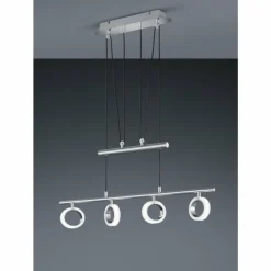 Luminaires Trio Suspensions|Suspension Trio CORLAND II LED Chrome, 4 lumières